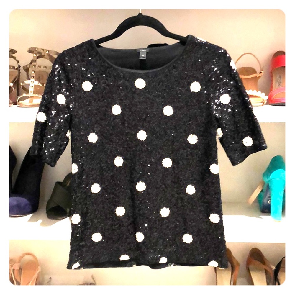 J. Crew Sequin Top